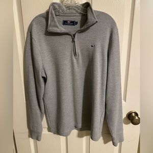 Vineyard vine q-zip (grey)